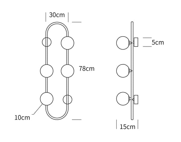 Bach Large Brass Wall Light-Wall Light-COPY